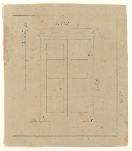 Design for a bookcase or display cabinet
