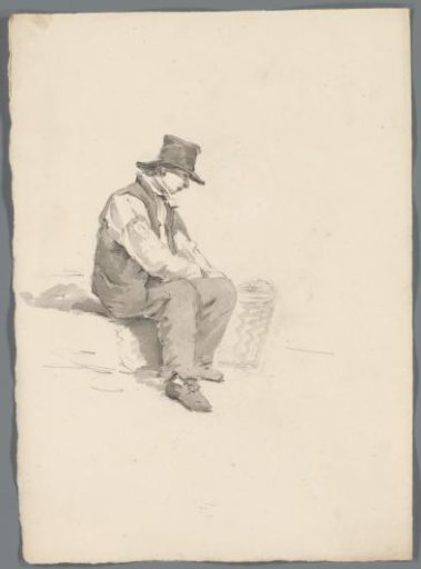 Seated man