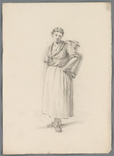 Woman with a Large Pitcher on Her Back
