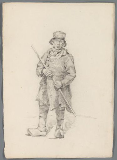 Man with a walking stick