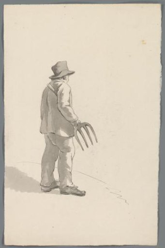 Man with a pitchfork