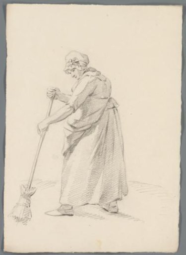 Woman Sweeping