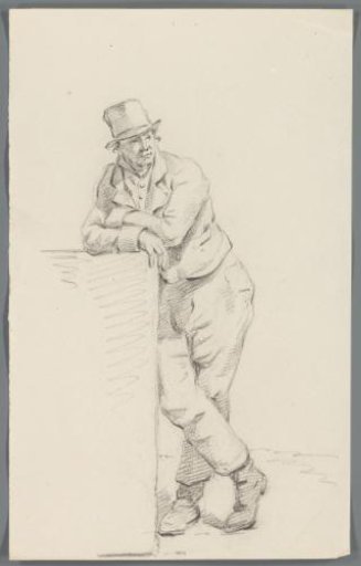 Leaning man