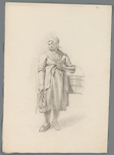 Woman with a bucket