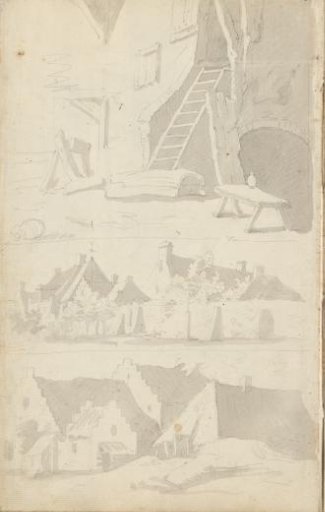 Farmhouses and a courtyard