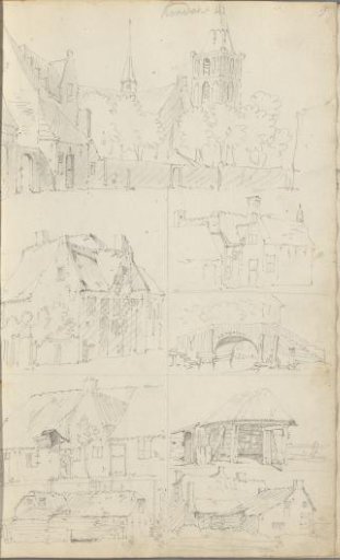 Houses and a village view
