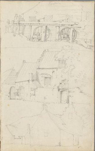 Farmhouses and a watermill