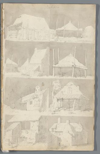 Farmhouses and haystacks