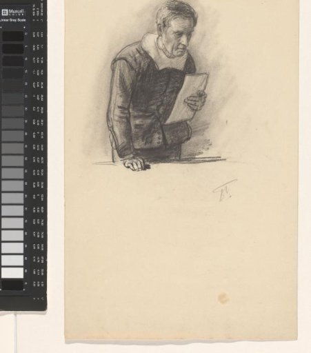 Figure study of a man in antique-style clothing