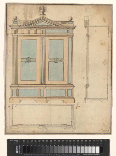 Design for a two-door cabinet