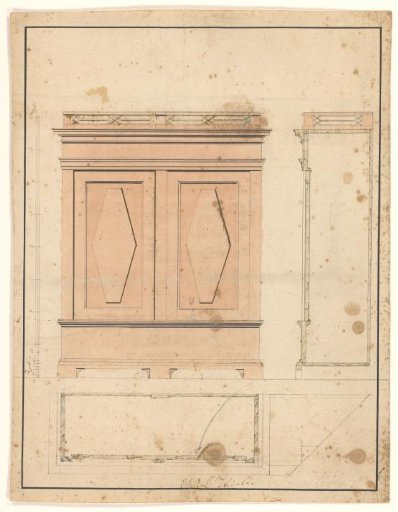 Design for a two-door cabinet