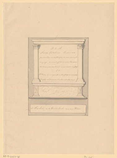 Memorial monument for Maria Wilhelmina Keizers