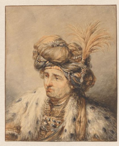 Portrait of a Man Wearing a Turban