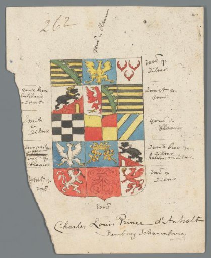 Coat of arms of Charles Louis, Prince of Anhalt-Bernburg-Schaumburg-Hoym