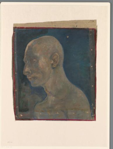 Head of a Bald Man in Profile to the Left