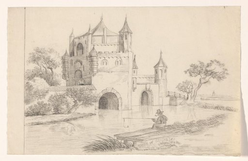 Fisher by a Castle