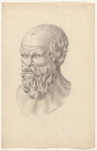 Study of a bust of an old man