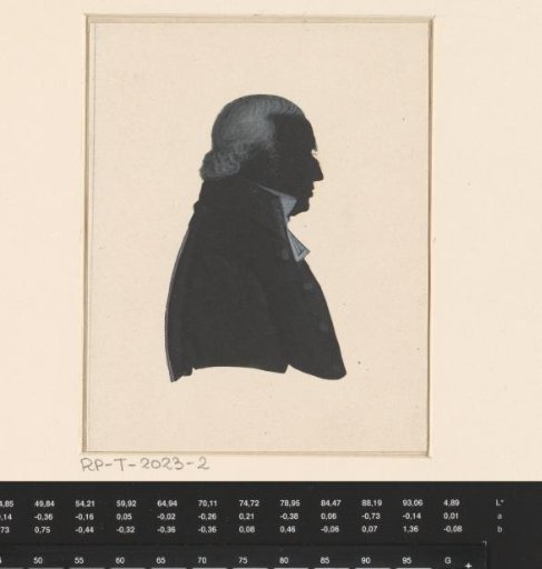 Silhouette portrait of Rijnhard Jan van der Meulen