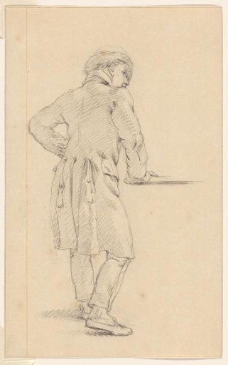 The Artist Nicolaas Pieneman Standing at a Table
