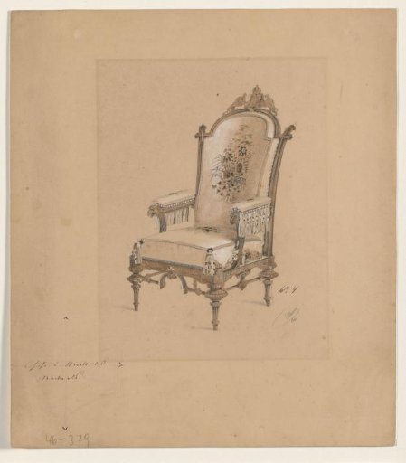 Design for an armchair
