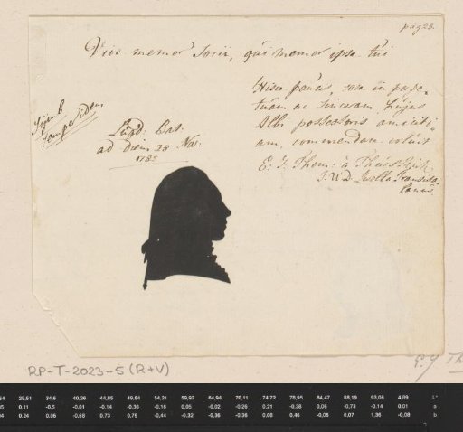 Silhouette portrait of Evert Jan Thomassen à Thuessink