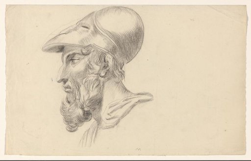 Head of a Soldier with a Helmet