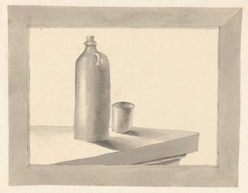 Still Life with a Bottle and a Glass