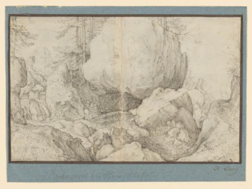 Rocky landscape with a river