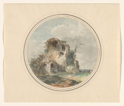 Capriccio met antieke ruïne