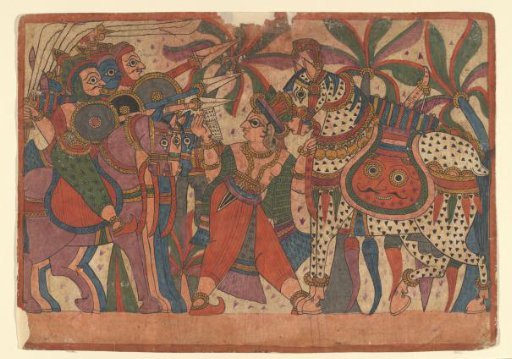 'Paithan' (Chitrakathi) narrative painting