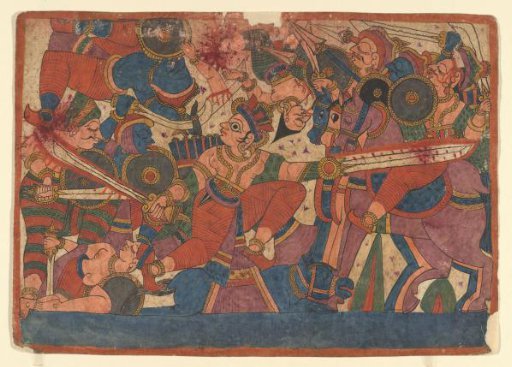 'Paithan' (Chitrakathi) narrative painting