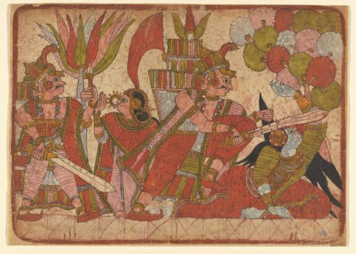 'Paithan' (Chitrakathi) narrative painting