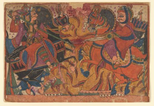 'Paithan' (Chitrakathi) narrative painting