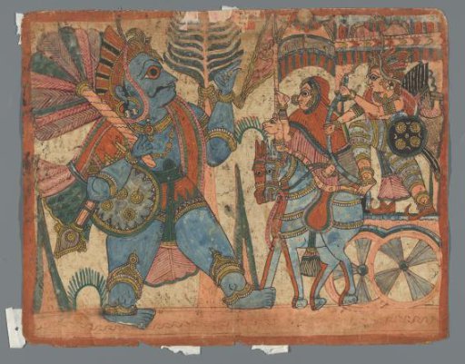 'Paithan' (Chitrakathi) narrative painting