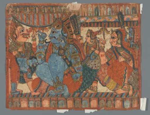 'Paithan' (Chitrakathi) narrative painting