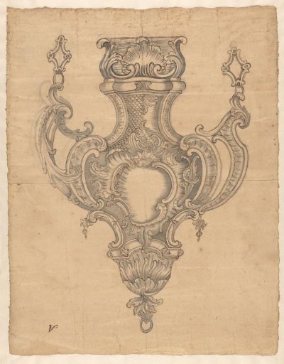 Design for a silver church lamp