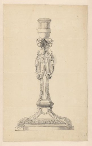 Design for a candelabrum with herm figures