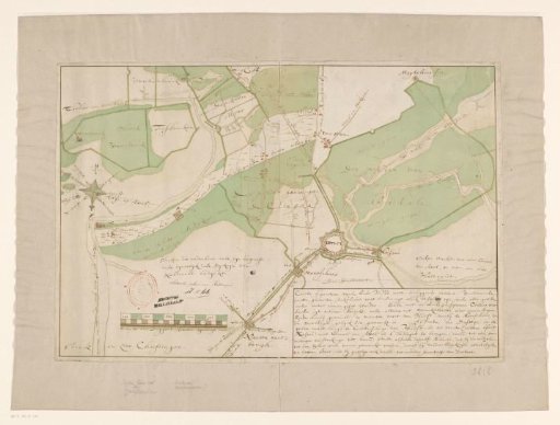 Map of Hulst and surrounding polders
