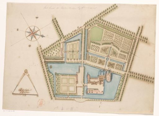 Plan of Rosendael Castle