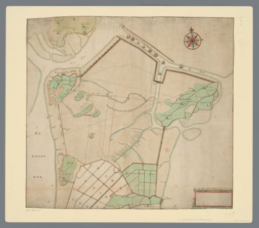 Map of the tip of North Holland