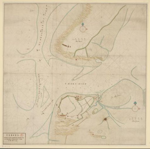 Chart of the Marsdiep between Den Helder and Texel