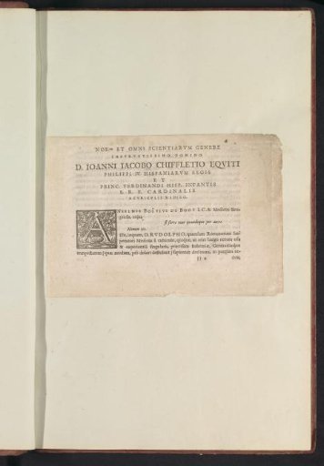 Inscription in De Boodts herbarium of 1640