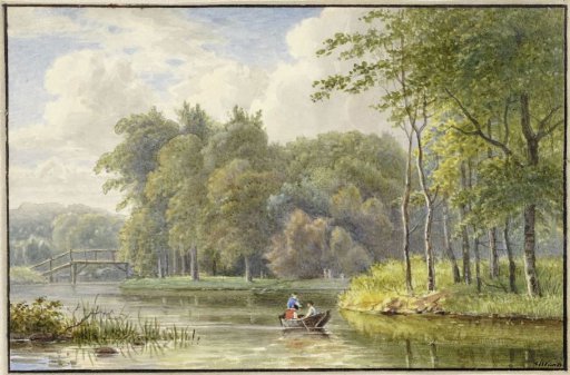 Landscape with Figures in a Rowing Boat