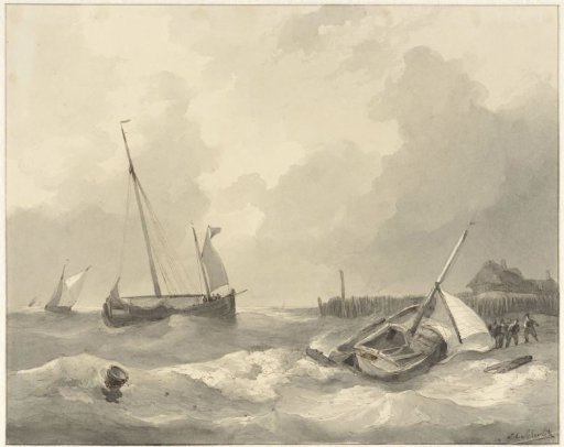 Ships on the coast