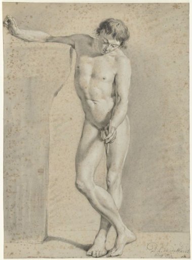 Standing male nude