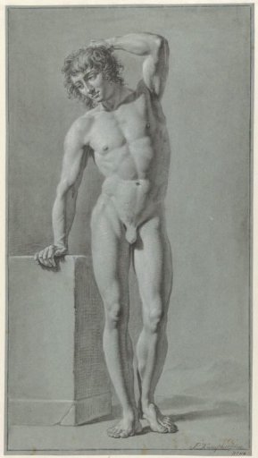 Standing male nude