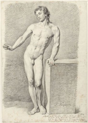 Standing male nude