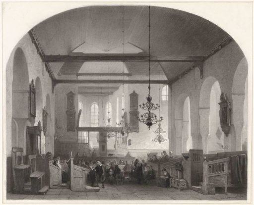 Interior of the Geertekerk in Utrecht