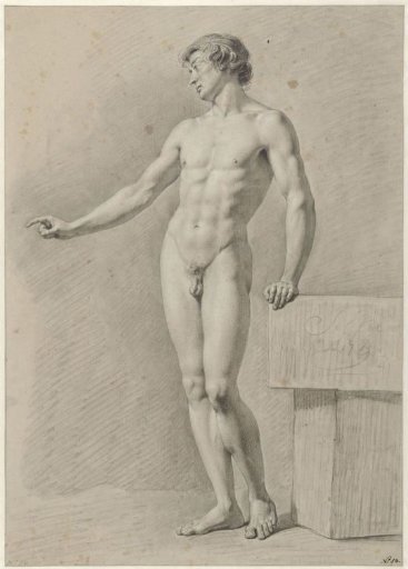 Standing male nude