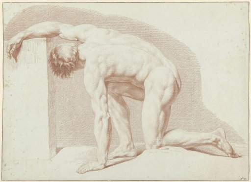 Male Nude, on Hands and Knees
